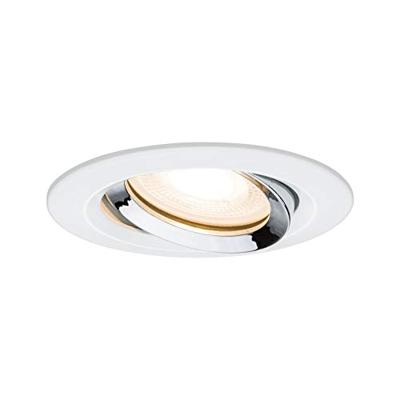 Paulmann Nova Inbouwlamp voor badkamer Halogeen GU10 35 W IP65 Wit (mat), Chroom Paulmann Nova Inbouwlamp voor badkamer Halogeen GU10 35 W IP65 Wit (mat), Chroom