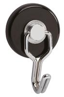 Maul Magneet (Ø x h) 35 mm x 53 mm Rond, Met haak Zwart, Zilver 2 stuk(s) 6155790 - thumbnail