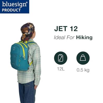 Osprey Jet 12 Rugtas Kinderen Blue Spikemoss/Lemongrass 12L Osprey Jet 12 Rugtas Kinderen Blue Spikemoss/Lemongrass 12L