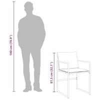 11-delige Tuinset met kussens textileen zwart - thumbnail