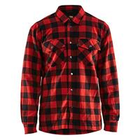 Blåkläder overhemd flanel 32251131 | rood/zwart | maat l - 7330509414088 - thumbnail
