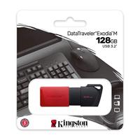 Kingston Kingston DataTraveler Exodia M - USB-Fla USB-stick Retail 128 GB Zwart/blauw DTXM/128GB USB-A 3.2 Gen 1 - thumbnail