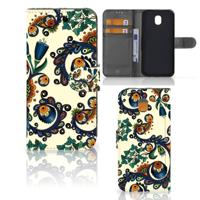 Wallet Case Samsung Galaxy J5 2017 Barok Flower - thumbnail