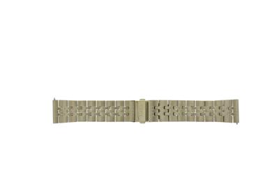 Horlogeband Fossil BQ2329 Roestvrij staal (RVS) Doublé 22mm