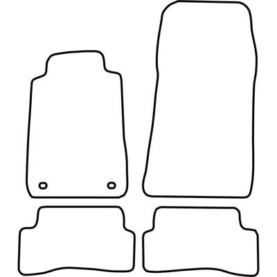 Automatten passend voor Mercedes CLK W208 1997-2002 TMME542