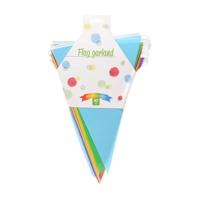 Vlaggenlijn Multi Kleuren met 20 Vlaggen, 10m - thumbnail