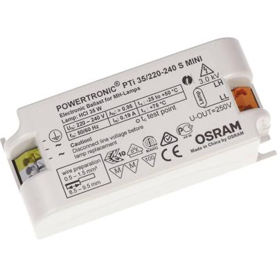 OSRAM HOMELIGHTING Hogedruklamp Elektronisch voorschakelapparaat 35 W (1 x 35 W) Voor inbouwverlichting, metalen behuizing PTI 35/220-240 S MINI VS20