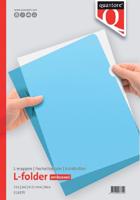 25 Blauwe A4 insteekhoezen L-model 0,12mm PP Quantore - thumbnail