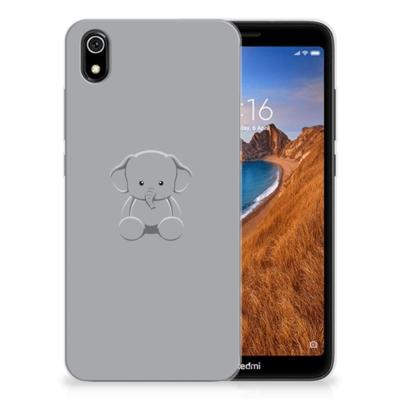Xiaomi Redmi 7A Telefoonhoesje met Naam Grijs Baby Olifant Xiaomi Redmi 7A Telefoonhoesje met Naam Grijs Baby Olifant