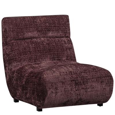 WOOOD Fauteuil 'Observe' Chenille, kleur Aubergine