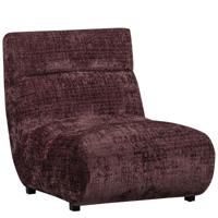 WOOOD Fauteuil 'Observe' Chenille, kleur Aubergine - thumbnail