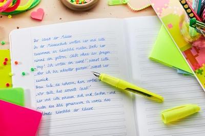 Vulpen stabilo easybuddy m neon roze blister à 1st