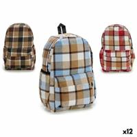 Schoolrugzak Pincello 13 x 45 x 31 cm 31 x 45 x 13 cm Ruiten (12 Stuks) - thumbnail