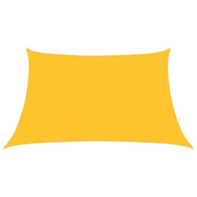 Zonnezeil 160 g/m 3/4x2 m HDPE geel
