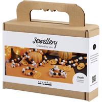 Creativ Company Mini hobbyset sieraden, halsketting en armband, halloween kleuren, 1 doos - thumbnail