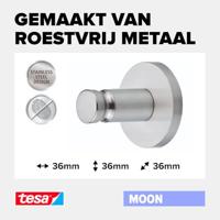 tesa MOON Plakhaken (l x b x h) 36 x 36 x 36 mm Zilver Inhoud: 1 stuk(s) - thumbnail