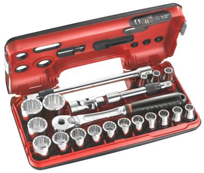 Facom 20-delige doppenset 1/2" 12-kant dbox 8-22mm - SL.DBOX501 Facom 20-delige doppenset 1/2" 12-kant dbox 8-22mm - SL.DBOX501