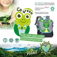 Fabrizio Rugzak, Draak - 32 x 23/36 x 10 cm - GO GREEN - thumbnail