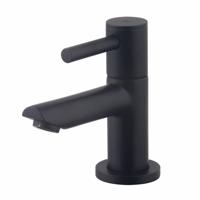 Fonteinkraan Wiesbaden Amador | Opbouw | Koudwater kraan | Standaard model | Rond | Zwart - thumbnail