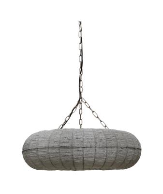 PTMD Hanglamp 'Lize', Glas, 51 x 17cm, kleur Transparant PTMD Hanglamp 'Lize', Glas, 51 x 17cm, kleur Transparant