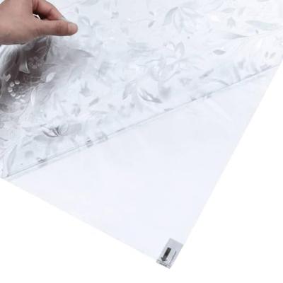 Raamfolie bloemenpatroon mat 90x500 cm PVC