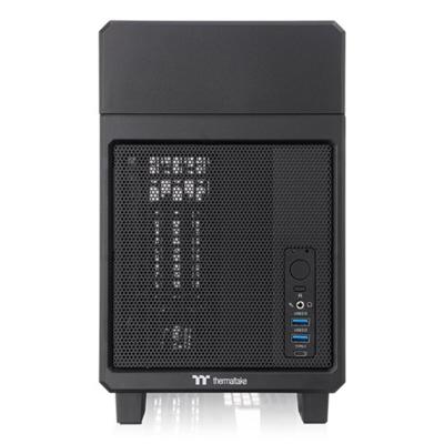 Thermaltake TR100 Black Mini-tower Gaming-behuizing Zwart Zijvenster