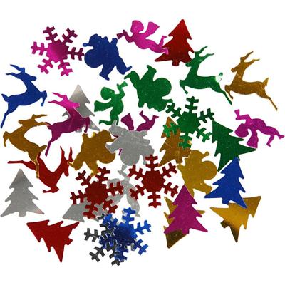 Creativ Company Pailletten, afm 15 mm, metallic kleuren, 250 gr/ 1 doos