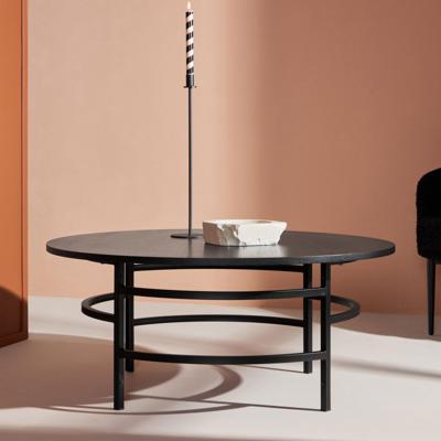 Nohr Ronde Salontafel 'Vu' MDF, 100cm, kleur Zwart