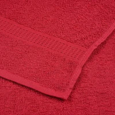 Gastendoekjes 10 st 30x50 cm 360 g/m 100% katoen rood - thumbnail