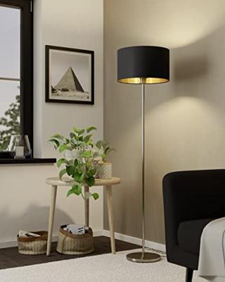 Eglo VloerlampMaserlo 38cm metaalgrijs zwart met goud - 95169