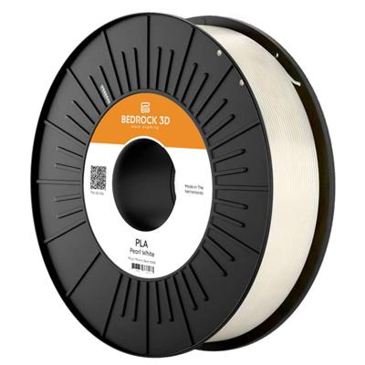 BEDROCK 3D PLA-0011b075 PLA Pearl White 2.85 mm 750 g Filament PLA kunststof Hoogglans 2.85 mm 750 g Parels 1 stuk(s) BEDROCK 3D PLA-0011b075 PLA Pearl White 2.85 mm 750 g Filament PLA kunststof Hoogglans 2.85 mm 750 g Parels 1 stuk(s)