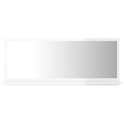 vidaXL Badkamerspiegel 90x10,5x37 cm spaanplaat hoogglans wit vidaXL Badkamerspiegel 90x10,5x37 cm spaanplaat hoogglans wit