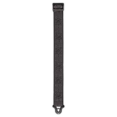D&apos;Addario Auto Lock Woven Nylon Guitar Strap Silver Suns gitaarband