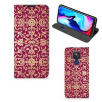 Telefoon Hoesje Motorola Moto G9 Play Barok Pink - thumbnail