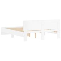 Bedframe met hoofdeinde en LED wit 180x200 cm - thumbnail