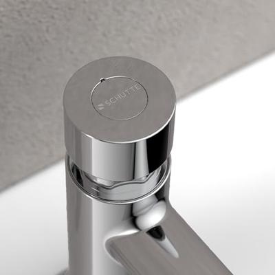 LIMA zelfsluitende fonteinkraan, chroom keramische schijven bediening door drukknop en sluit automatisch vervangbaar ventiel bovenstuk mousseur KIWA-gekeurd besparing van water door beperkte
