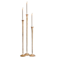 Vloerkandelaar Goud - Kandelaar - Kaarsenstandaard - Kaarsenhouders - Gallery, 3 stuks - Metaal - thumbnail