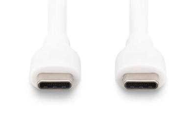 Digitus AK-300341-005-W USB-C-kabel USB 2.0 USB-C stekker 0.50 m Wit (mat) Uitstekende verouderingseigenschappen, Flexibel, Flexibele binnenader, Bestand tegen Digitus AK-300341-005-W USB-C-kabel USB 2.0 USB-C stekker 0.50 m Wit (mat) Uitstekende verouderingseigenschappen, Flexibel, Flexibele binnenader, Bestand tegen