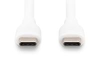 Digitus USB-C-kabel USB 2.0 USB-C stekker 2.00 m Wit (mat) Uitstekende verouderingseigenschappen, Flexibel, Flexibele binnenader, Bestand tegen wisselende - thumbnail