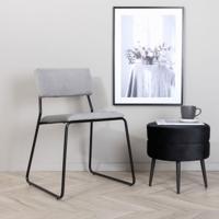 Nohr Eetkamerstoel 'Octavius' Velvet, kleur Grijs - thumbnail