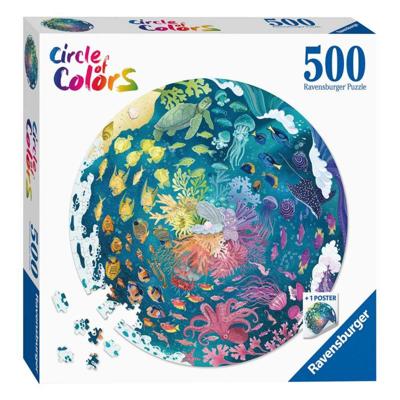 Ravensburger circle of colors puzzels - ocean, 500st.