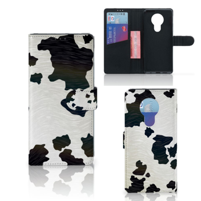 Nokia 5.3 | Telefoonhoesje | Met pasjeshouder | Koeienvlekken