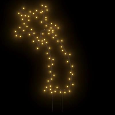 Kerstverlichting meteoor met grondpinnen 80 LED's 62 cm - thumbnail