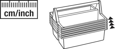 Hazet 190L-1 190L-1 Gereedschapskist (leeg) Kunststof Blauw
