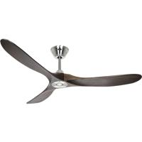 CasaFan ECO GENUINO 152 BN-NB Plafondventilator 16.6 W (Ø x h) 1520 mm x 285 mm Chroom Met afstandsbediening, Met wintermodus - thumbnail