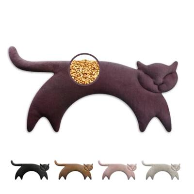 Leschi Verwarmingskussen Clara de Kat - Aubergine