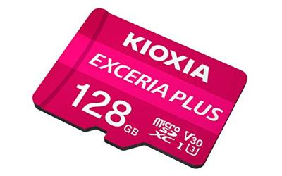 Kioxia EXCERIA PLUS microSDXC-kaart 128 GB A1 Application Performance Class, UHS-I, v30 Video Speed Class A1-vermogensstandaard, Schokbestendig, Waterdicht Kioxia EXCERIA PLUS microSDXC-kaart 128 GB A1 Application Performance Class, UHS-I, v30 Video Speed Class A1-vermogensstandaard, Schokbestendig, Waterdicht