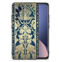 Xiaomi 12 | 12X Bloemen Hoesje Beige Flowers - thumbnail