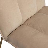 WOOOD Fauteuil 'Fie' Rib, kleur Zand - thumbnail