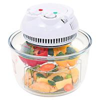 VidaXL Halogeen heteluchtoven met uitbreidingsring 800 w 10 l - thumbnail